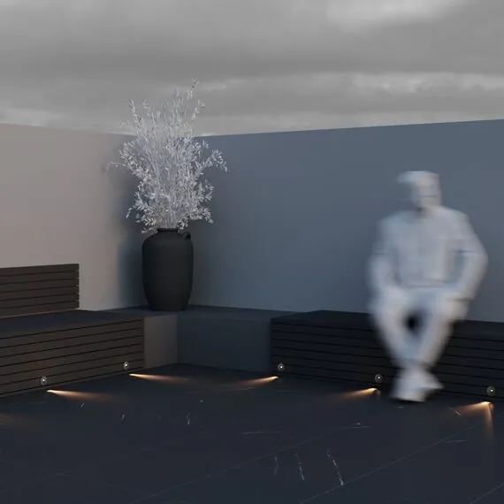 Maytoni Outdoor O014SL-L3B3K Подсветка для лестницы Lock, изображение 7