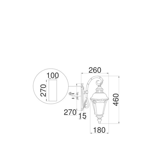 Maytoni Outdoor O029WL-01BZ Уличный настенный светильник Goiri, изображение 4
