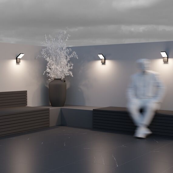 Maytoni Outdoor O595WL-L12B3K Уличный светильник светодиодный на стену Paso, изображение 4