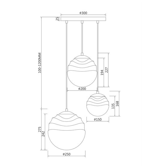 Maytoni Decorative P074PL-03N Подвесной светильник Vinare, изображение 5