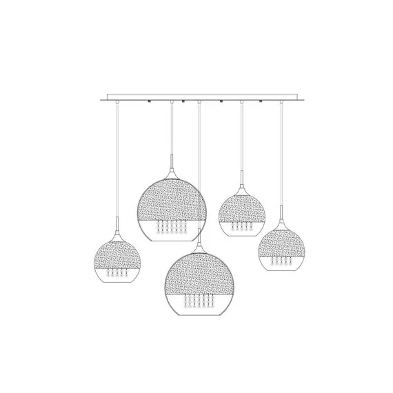 Maytoni Decorative P140-PL-170-5-G Подвесной светильник Fermi, изображение 5