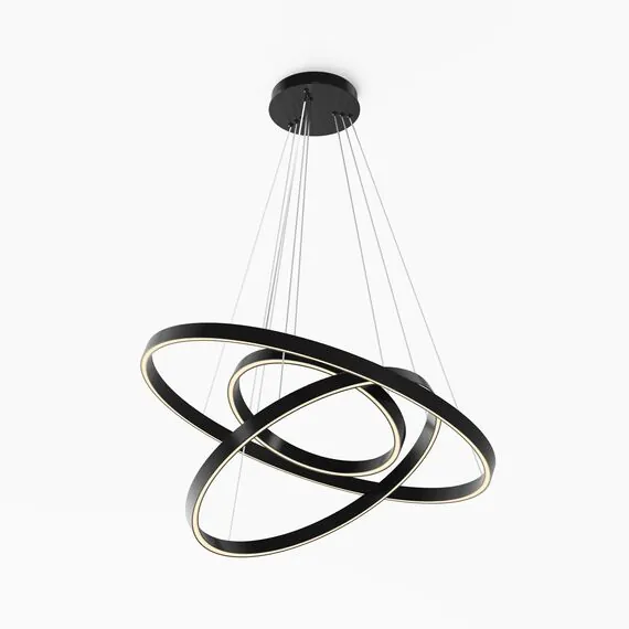 Maytoni Decorative MOD058PL-L100BK Люстра подвесная светодиодная Rim, изображение 4