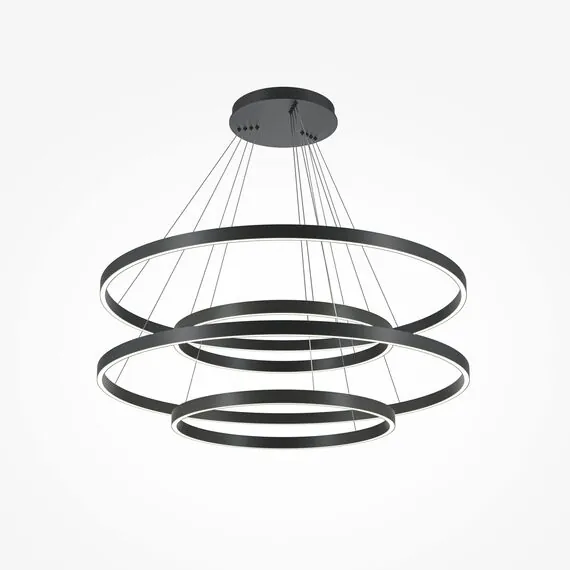 Maytoni Decorative MOD058PL-L174BK Люстра подвесная светодиодная диммируемая Rim, изображение 3