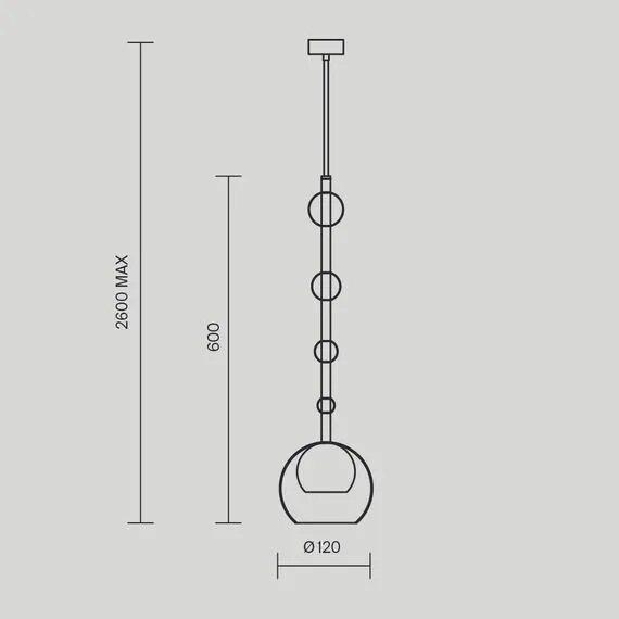 Maytoni Decorative MOD227PL-01B Светильник подвесной Ros, изображение 3