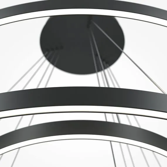 Maytoni Decorative MOD058PL-L174BK Люстра подвесная светодиодная диммируемая Rim, изображение 2