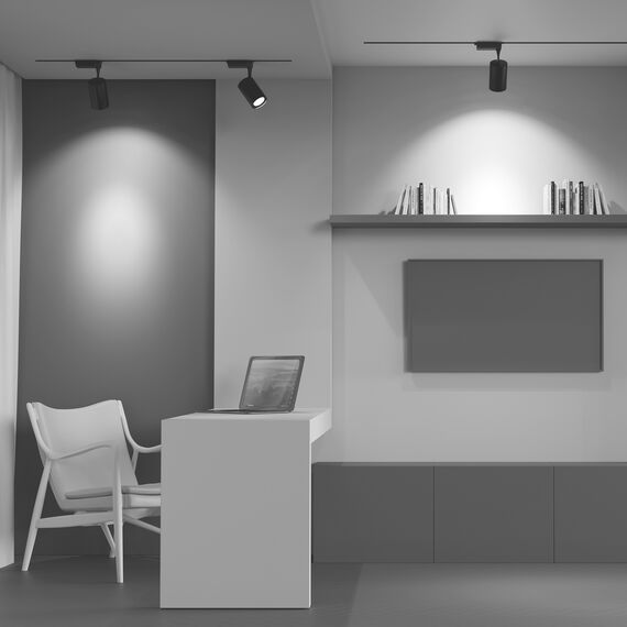 Maytoni Technical TR003-1-30W4K-B Трековый светильник для однофазного шинопровода Unity Track Vuoro, изображение 4