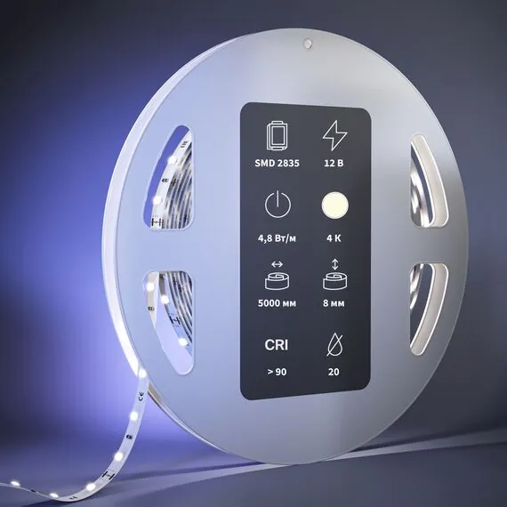 Maytoni 201003 Светодиодная лента 4,8Вт/м 4000К 12V IP20 Ultra 201003, изображение 3