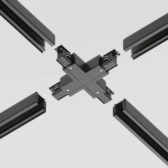 Maytoni Technical TRA005CX-31B Коннектор Х-образный для трехфазного шинопровода Trinity Accessorises, изображение 3