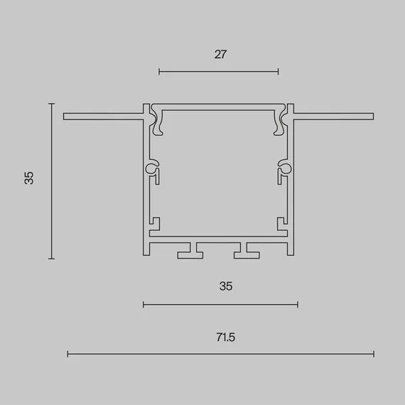 Maytoni Led Strip ALM-7135-S-2M Профиль Алюминиевый профиль, изображение 8
