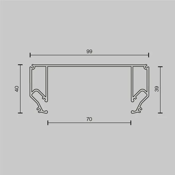Maytoni Technical ALM-9940-SC-W-2M Профиль для ниши скрытого монтажа в натяжной потолок, изображение 3