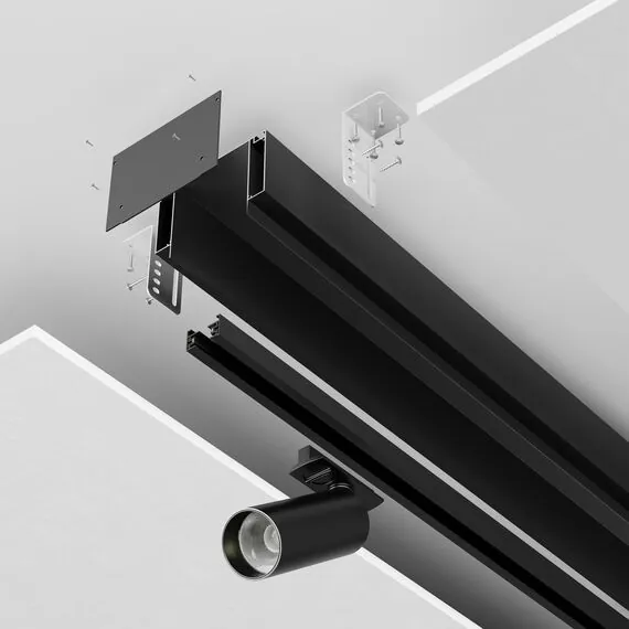 Maytoni Technical ALM-11681-PL-B-2M Профиль для ниши скрытого монтажа в гипсокартонный потолок, изображение 5