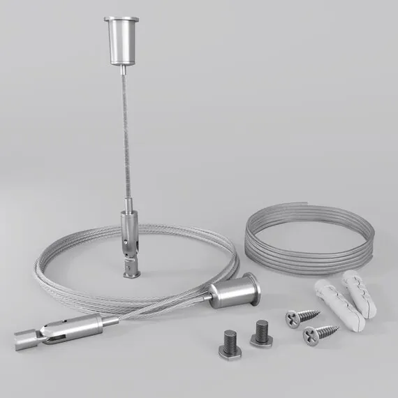 Maytoni Led Strip ALM-3535R-PE-2M Комплект подвесов для радиусного профиля 2м с проводом питания, изображение 2