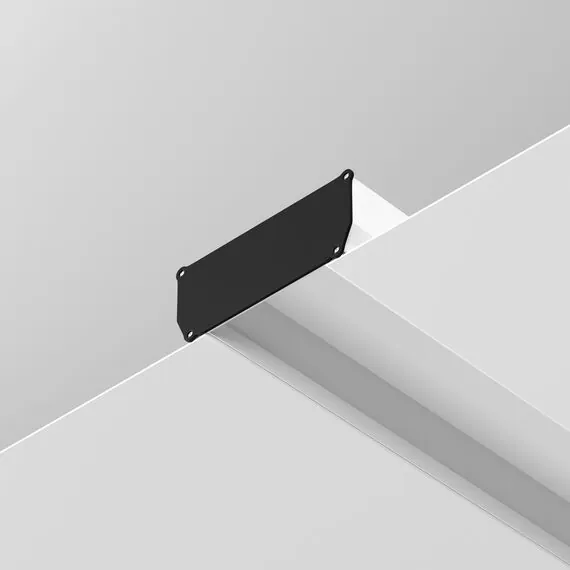 Maytoni Technical ALM012EC-SC-W Заглушка декоративная белая 2шт. + фиксирующая черная 2шт. для профиля, изображение 3