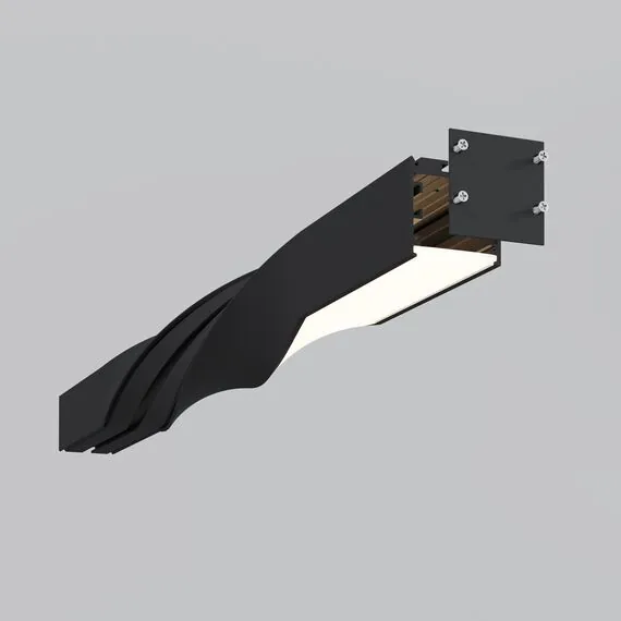 Maytoni Led Strip ALM-3535R-B-T-180°-0.5M Радиусный профиль 35x35 Twist 180°, изображение 4