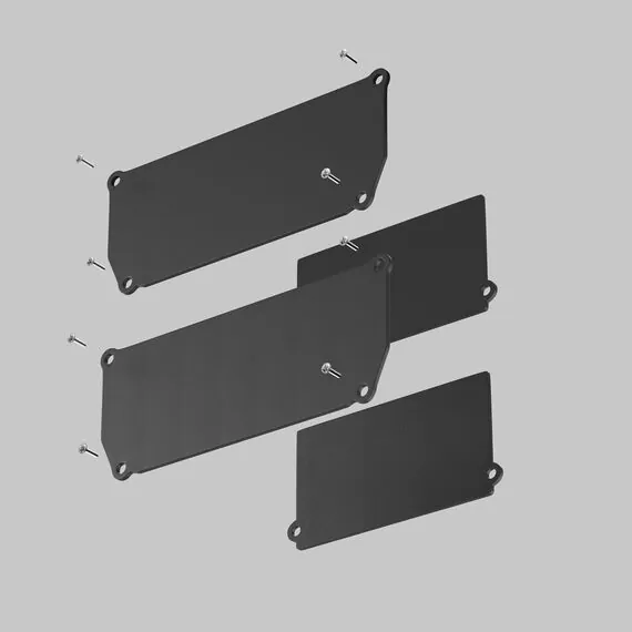 Maytoni Technical ALM012EC-SC-B Заглушка декоративная черная 2шт. + фиксирующая черная 2шт. для профиля, изображение 2