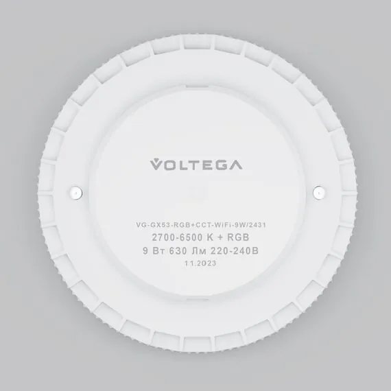 Voltega   2431 Лампа светодиодная GX53 9W 2700K 630Lm Voltega Wi-Fi bulbs 2431, изображение 6