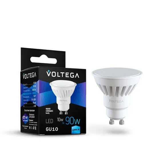 Voltega   7073 Светодиодная лампа Voltega Sofit GU10 10W 4000K 7073, изображение 3