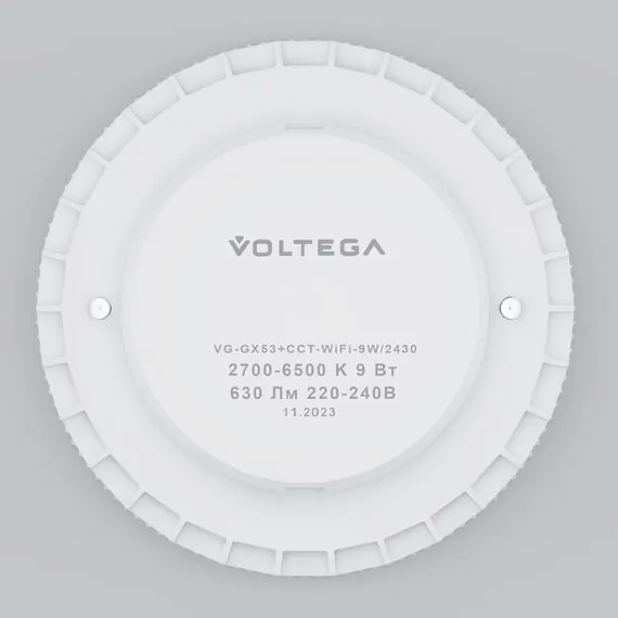 Voltega   2430 Лампа светодиодная GX53 9W 2700K 630Lm Voltega Wi-Fi bulbs 2430, изображение 6