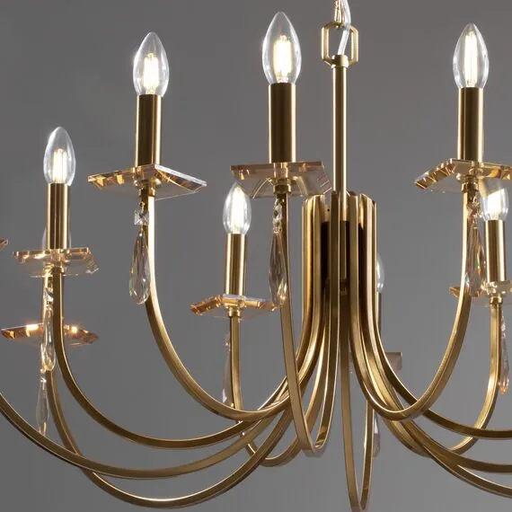 Freya FR1006PL-12G Подвесная люстра Forte, изображение 2