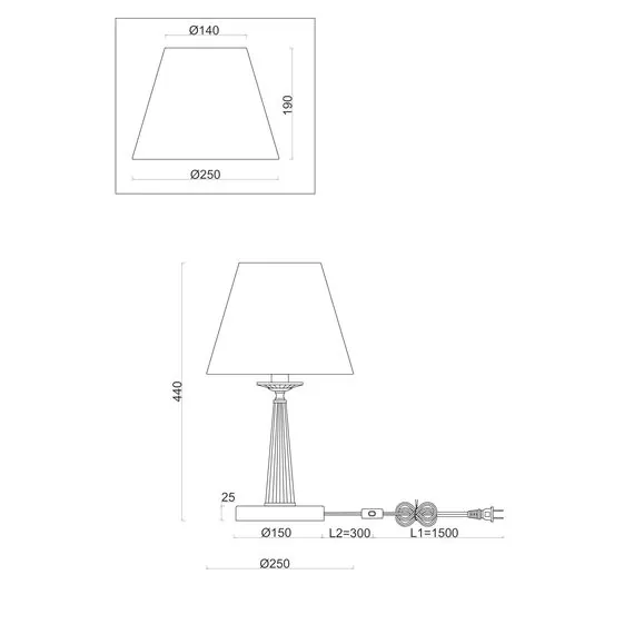 Freya FR2027TL-01N Настольная лампа Osborn, изображение 3