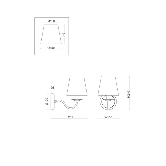 Freya FR2027WL-01N Бра Osborn, изображение 3