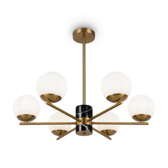 Freya FR5230PL-06BS Люстра на штанге Marble, изображение 3