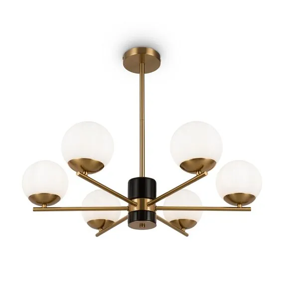 Freya FR5230PL-06BS Люстра на штанге Marble, изображение 2