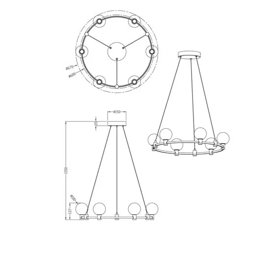 Freya FR4005PL-06B Подвесной светодиодный светильник Urban, изображение 4