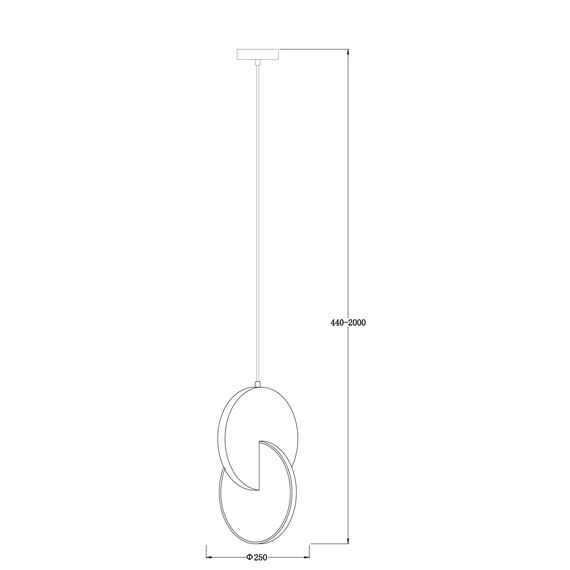 Freya FR6002PL-L15CH Подвесной светодиодный светильник Nova, изображение 4