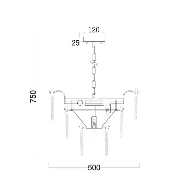 Freya FR5143PL-07G Подвесная люстра Hloya, изображение 3