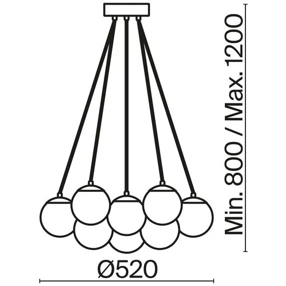 Freya FR5231PL-13CH Люстра подвесная Fiesta, изображение 7