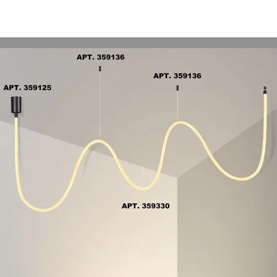 NOVOTECH 359330 KONST NT24 000 черный Светильник светодиодный IP20 LED 3000K 38W 170-265V 3360Лм RAMO, изображение 4