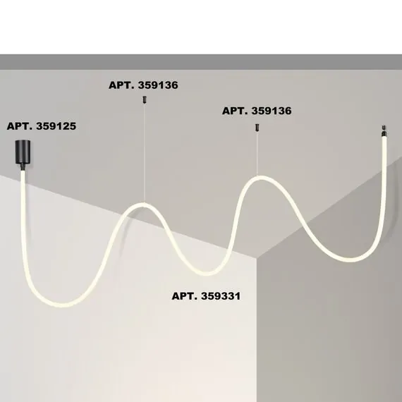 NOVOTECH 359331 KONST NT24 000 черный Светильник светодиодный IP20 LED 4000K 38W 170-265V 3360Лм RAMO, изображение 6