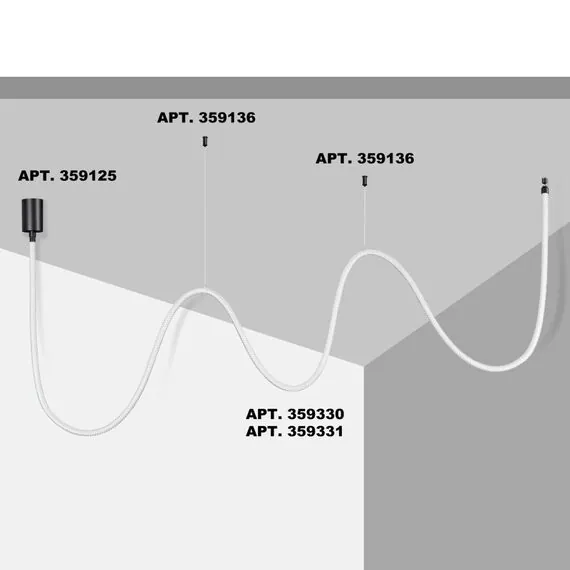 NOVOTECH 359330 KONST NT24 000 черный Светильник светодиодный IP20 LED 3000K 38W 170-265V 3360Лм RAMO, изображение 3