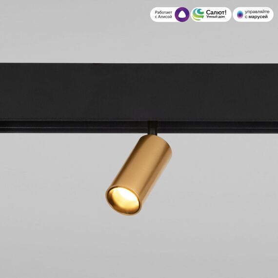 Elektrostandard a063531 85071/01 Slim Magnetic Умный трековый светильник 5W 2700-6500K Dim Cantors (латунь), изображение 3
