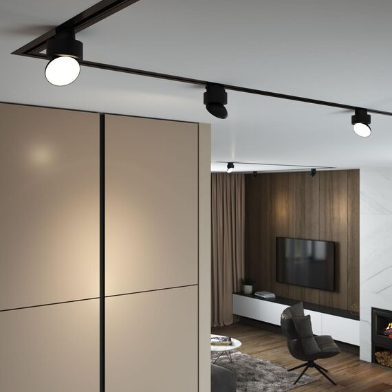 Elektrostandard a062874 Светильник потолочный светодиодный Smooth чёрный матовый 10W 4200K (85515/01) однофазный, изображение 4