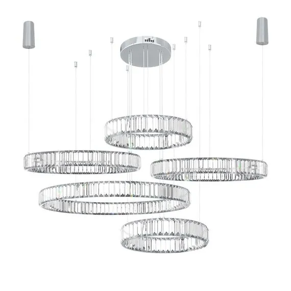 LOFT IT 10135/5 Chrome Подвесной светильник Crystal ring