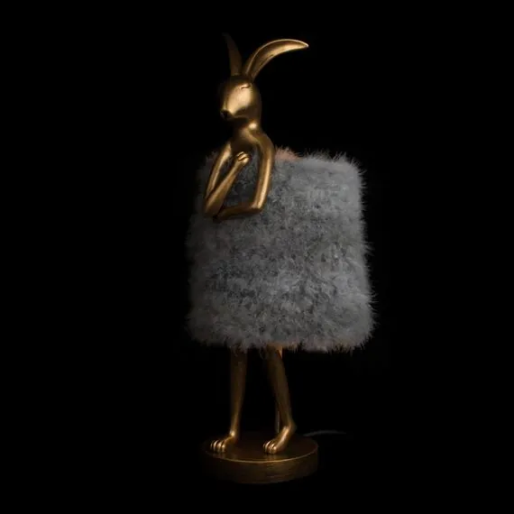 LOFT IT 10315/B Grey fluff Настольная лампа Lapine