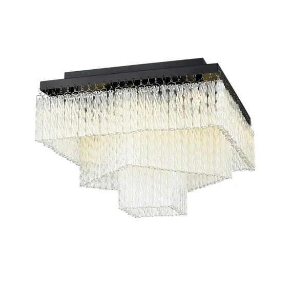 LUMION 6576/11CS CLASSI LN24 черный/прозрачный/металл/стекло Люстра потолочная G9 11*20W 220V SPIRALS, изображение 5