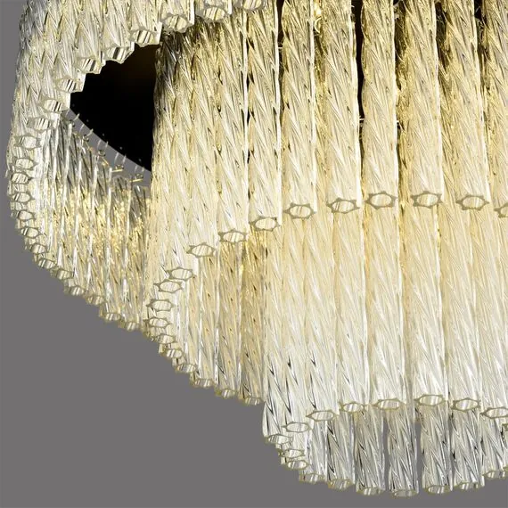 LUMION 6576/11CR CLASSI LN24 черный/прозрачный/металл/стекло Люстра потолочная G9 11*20W 220V SPIRALS, изображение 3