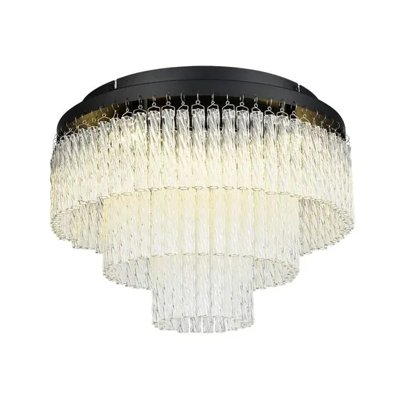 LUMION 6576/11CR CLASSI LN24 черный/прозрачный/металл/стекло Люстра потолочная G9 11*20W 220V SPIRALS, изображение 5