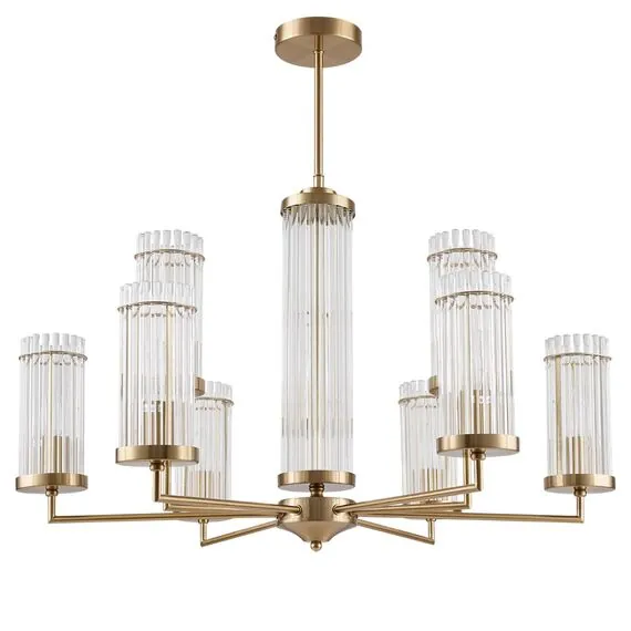 LUMION 6527/9 CLASSI LN23 32 латунь Люстра E14 9*40W 220V ELLOW