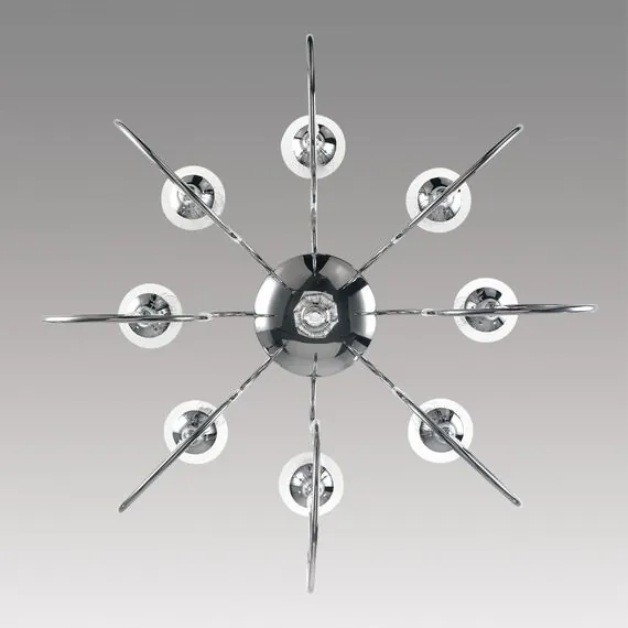 LUMION 8032/8 CLASSI LN25 20 хром, металл/хрусталь Люстра подвесная Е14 8*40W 220V LAOKA, изображение 5