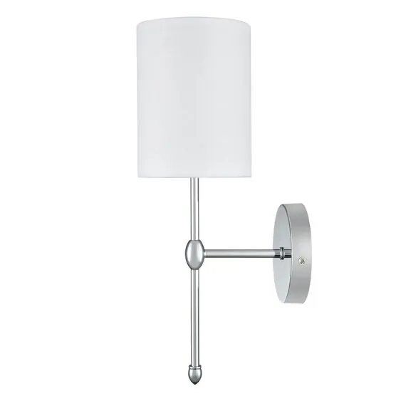 LUMION 6589/1W CLASSI LN25 60 хром/белый, металл/текстиль Бра E14 1*40W 220V LATTI, изображение 6