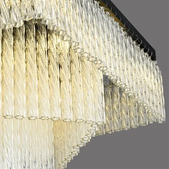 LUMION 6576/11CS CLASSI LN24 черный/прозрачный/металл/стекло Люстра потолочная G9 11*20W 220V SPIRALS, изображение 3