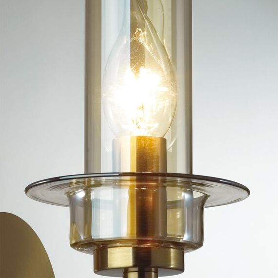 LUMION 6554/1W CLASSI LN25 27 бронза/коньячный/металл/стекло Бра E14 1*40W 220V MADONNA, изображение 6