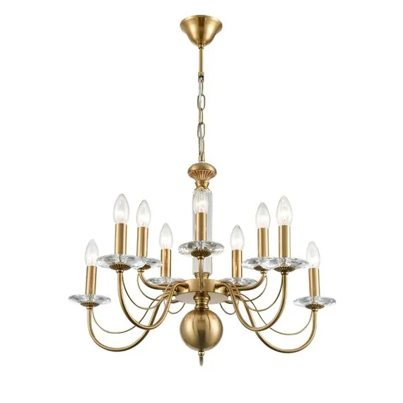 LUMION 8033/10 CLASSI LN25 16 медь, металл/стекло Люстра подвесная Е14 10*40W 220V INCANTO, изображение 7