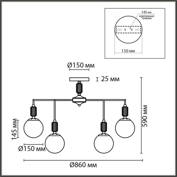 LUMION 6580/9C CLASSI LN25 54 французское золото, серый/белый металл, керамика/стекло Люстра потолочная E14 9*40W 220V VIVIEN, изображение 2