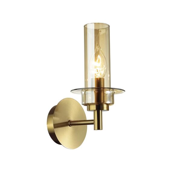 LUMION 6554/1W CLASSI LN25 27 бронза/коньячный/металл/стекло Бра E14 1*40W 220V MADONNA, изображение 3