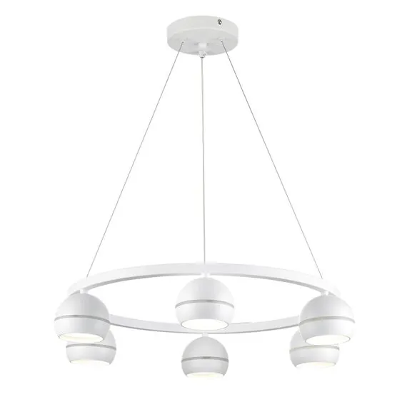 LUMION 8254/6 COMFI LN25 204 белый, металл Светильник подвесной LED GX53 6*7W 220V LUAZANA, изображение 3